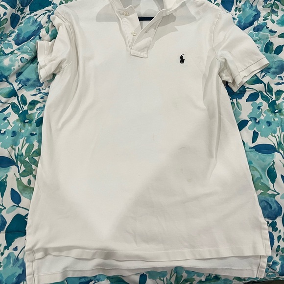 Ralph Lauren Classic White Polo Shirt - Picture 1 of 3